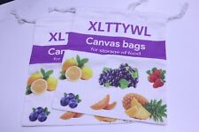 XLTTYWL Canvas ‌Bags for storage of food,‌ 2 Pcs picture