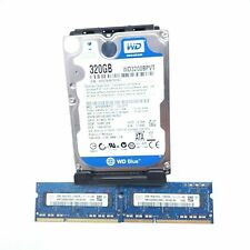 Hynix 4GB 2x 2GB DDR3 RAM & WD Blue 320GB Hard Disk Drive Kit Apple Macbook Pro picture