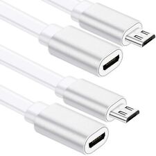 2 Pack Micro Usb Extension Cable 10 Ft/ 3 Meters Male To Female Extender Cord picture