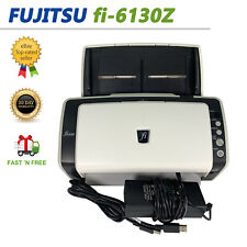 Fujitsu FI-6130Z Duplex Document Color Scanner w/Adapter & USB Cord FULLY TESTED picture