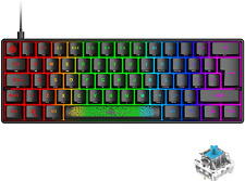 60% UK Layout Portable Ultra-Compact Mechanical Keyboard RGB Illuminated Wired picture