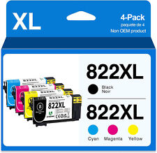 4PK T822 XL Ink Cartridges For Epson 822XL WorkForce Pro WF-4833 WF-4834 WF-4820 picture