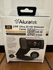 NEW Aluratek Ultra 2K HD Webcam Autofocus Camera Stereo Noise Cancelling AWC2KF picture