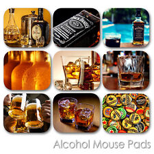 ALCOHOL CUSTOM MOUSE PAD BAR RESTAURANT BEER WHISKEY VODKA WINE MOUSEPAD  (A-01) picture