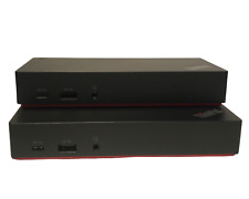 LOT OF 2 Lenovo ThinkPad USB-C Docking Station - 40AS0090US picture