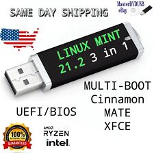Linux Mint 21.3 3 in 1 Bootable USB Drive Cinnamon, MATE, XFCE, and Edge  32GB picture
