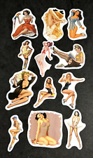 VINTAGE CLASSIC SEXY BLONDES/BRUNETTES/RED HEADS-12 Lot STICKERS-PHONE-LAPTOP picture