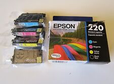 Epson DURABrite Ultra 220 Ink Cartridges SEALED Black/Cyan/Magenta/Yellow 4 Pack picture