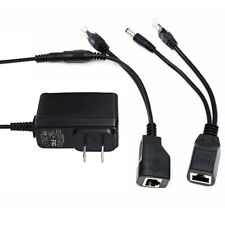 [UL Listed] 12V Power Over ethernet PoE Injector and PoE Splitter kit, Extens... picture