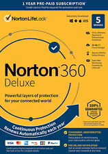 Norton 360 Deluxe Internet Security for 2024 1, 3, 5 Devices VPN 50GB PW 1 Year picture