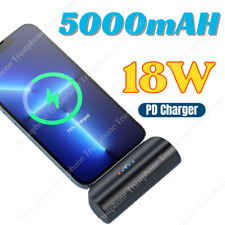 5000mAh 18W Mini Portable Power Bank With Flashlight Charger For iPhone 14 13 12 picture
