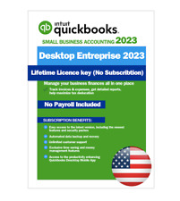QUICKBOOKS ENTERPRISE 2023 WINDOWS FUL DVD RETAIL 1 USERS=LIFTIME LICENSE picture