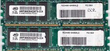 1GB 2x512MB PC-3200 DDR-400 AVED AMP368D6423XT5-CC4 DDR1 ELPIDA Desktop Ram Kit picture