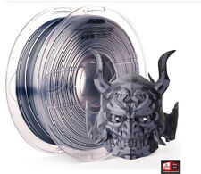 AMOLEN Silk PLA 3D Printer Filament Dual Color Black Silver PLA 1.75mm 1kg Spool picture