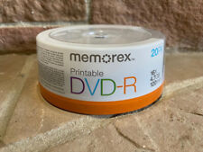 Memorex DVD+R 16x 4.7GB 20 Pack Spindle Printable BRAND NEW picture