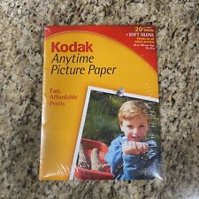 New KODAK Anytime Picture Paper 20 Sheets Soft Gloss Inkjet Printers 8.5