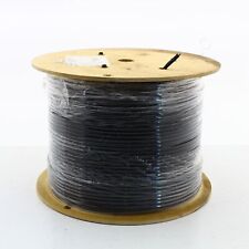 1000' Spool Hubbell Black Cat6A Network Cable UTP Riser Solid Copper 10GB 750MHz picture