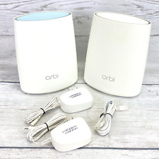 Netgear Orbi Mesh Wifi RBR40 Router & RBS40 Satellite w/ Cords | Tested picture