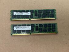 2X MICRON 16GB 2RX4 DDR3 PC3L-10600R SERVER RAM MT36KSF2G72PZ-1G4E1HE D5-2(6) picture