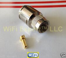 PL259 UHF Male Plug Clamp for LMR600 RF Coax Cable Connector HIGH Qual PL-259 US picture