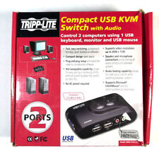 Tripp-Lite Compact USB KVM Switch with Audio | Control two PCs at once picture