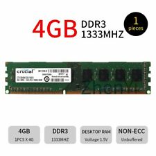 For Crucial 4GB 2GB DDR3 PC3-10600U 1333MHz 240Pin 1.5V DIMM RAM Desktop Memory picture