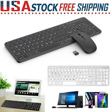 2.4G Slim Rechargeable Bluetooth Wireless Keyboard Mouse Combo Set Waterproof picture