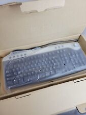 DELL PS/2 Multimedia Black Silver Keyboard (MN# RT7D30) - Unused New Open Box picture