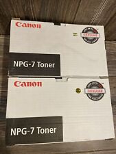 Lot 2 - Canon NPG-7 Black Toner Cartridges 1377A002-New IN Box picture
