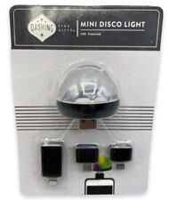 Dashing Fine Gifts Mini Disco Light, 3 Adapters Included Plug & Play New Sealed picture