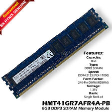 SK Hynix HMT41GR7AFR4A-PB 8GB DDR3-1600 RDIMM PC3L-12800R Single Rank x4 Module picture