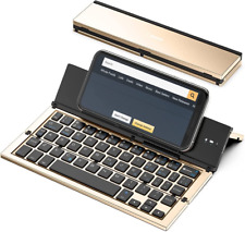 Foldable Bluetooth Keyboard Geyes Folding Wireless Keyboard with Portable Pocket picture