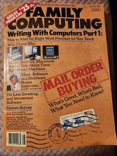 August 1986 Family Computing Magazine Writing with Computers Vintage  picture