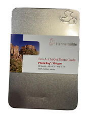 Hahnemuhle Fine Art Inkjet Photo Cards 30 Sheets 4.0” X 85.9”Bright White Pearl picture