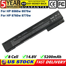 8 Cell Laptop Battery for HP EliteBook 8560w 8570w 632427-001 VH08 632425-001 US picture