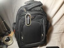 New Leeds Neotec Laptop Rolling Backpack 6 Zippered pouches NWT picture