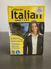 Learn How To Speak Italian With Instant Immersion Levels 1-3 Box picture