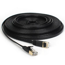 50FT CAT 7 Internet Flat Cable RJ45 Network Patch Cord Ethernet Xbox PS5 LAN USA picture