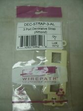 (LOT OF 5 PIECES) Wirepath 3-Port Decorative Strap (Almond) DEC-STRAP-3-AL   NOS picture