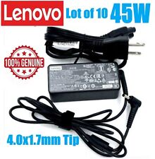 LOT OF 10 Genuine Lenovo 45W 4.0x1.7mm Small Black Tip AC Adapter Power Charger picture