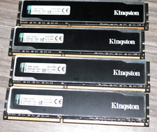 LOT 4 HyperX 8GB X 4 , Black KHX16C10B1B/8, USED . picture