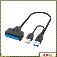 2pcs SATA To USB 3.0/2.0 Cable Adapter UP To 6 Gbps 7+15/22 Pin for 2.5'' picture
