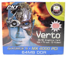 Vintage PNY NVIDIA Verto GeForce4 MX 4000 64MB DDR PCI Video Card VGA S-Video picture