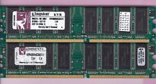 1GB 2x512MB PC3200 DDR-400 Kingston KVR400X64C3A/512 INFINEON MEMORY Kit DDR1 picture