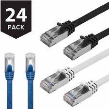 Cat7 Shielded Ethernet Network Patch Cable Category 7 RJ45 26 AWG (24-Pack) picture