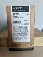 GENUINE EPSON T6031 Photo Black STYLUS PRO 7800 9800 7880 9880 - Exp. 9/22 picture