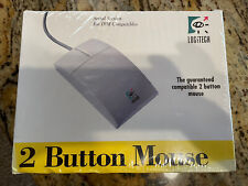 Rare Vintage Logitech Two Button Mouse Model 0253 280 PCA Serial Version IBM  picture