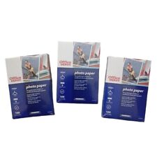 Lot of 3 Office Depot High Gloss Photo Paper 4x6 Sealed Box 100 Sheets Inkjet picture