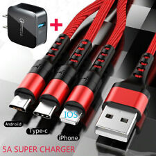 3-IN-1 Fast Charging USB Power Adapter Cable Multi Charger Cord For Cell Phone picture