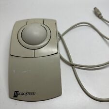 MICROSPEED MacTrac 2.0 Trackball for Apple Macintosh Computer Mouse Vtg Ra41 picture